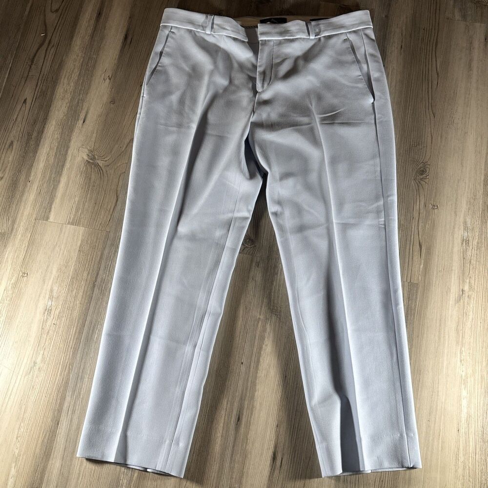 Banana Republic Avery Baby Blue Balletcore Preppy Ankle Viscose Blend Pants 12
